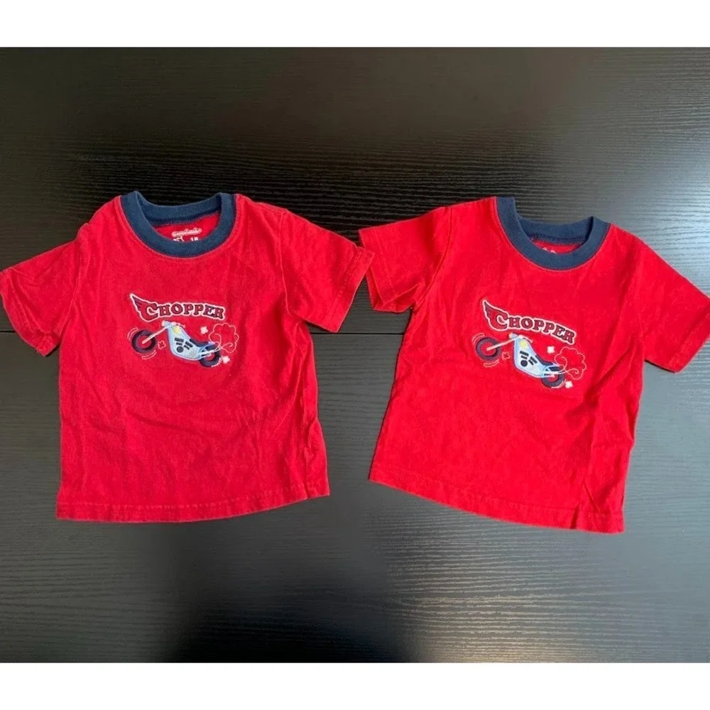 Kid Clothing LOT of 5‎ Motorcycle Theme 12 Months-3T Harley Davidson Garanimals